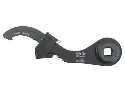 Adjustable hook spanner 45-90 mm