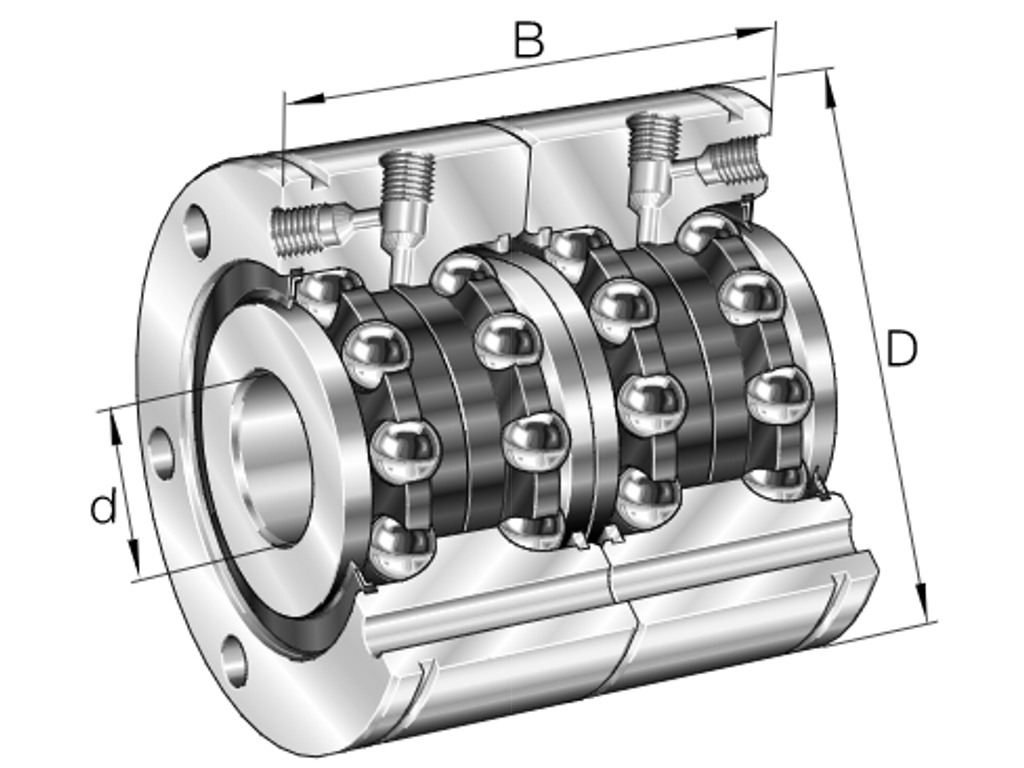 Axial angular contact ball Bearing