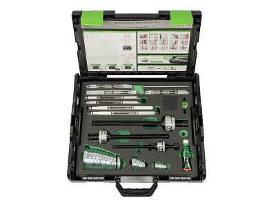 Ball bearing extraction set for deep groove ball bearings