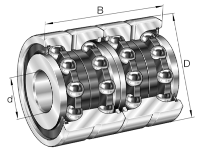 Axiales schrägkugellager