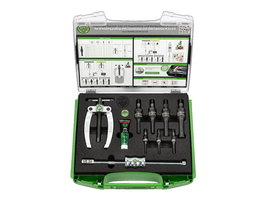 Ball bearing extraction set 