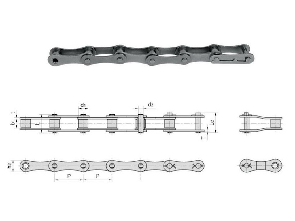 Langglied Rollenkette