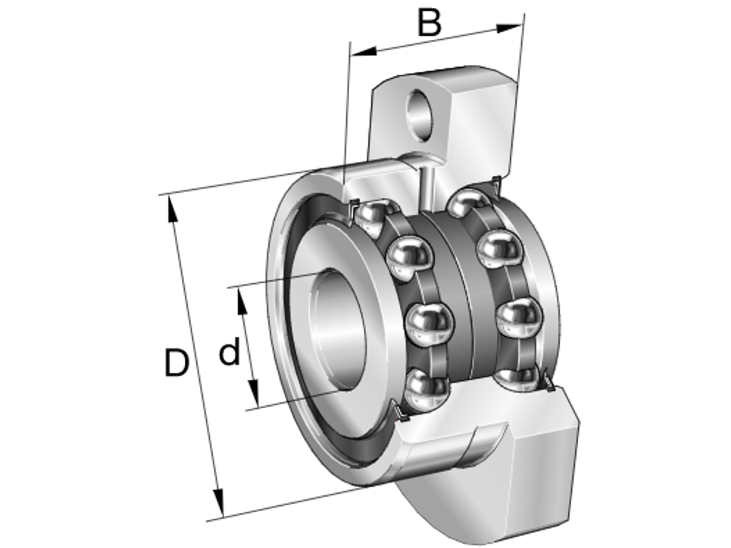 Axiales schrägkugellager