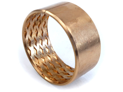 Bronze bushing w. lubrication pockets