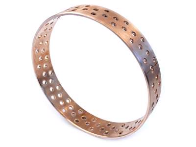 Bronze bushing w. lubrication holes