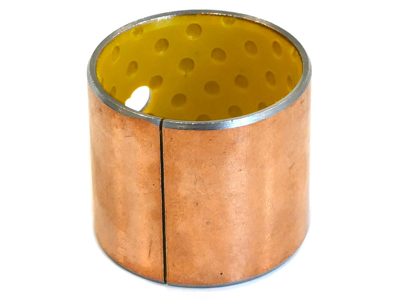 Sliding bushing w. Lubrication pockets